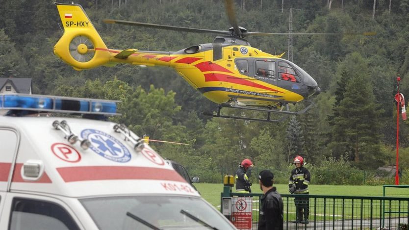 Four helicopters were involved in the rescue