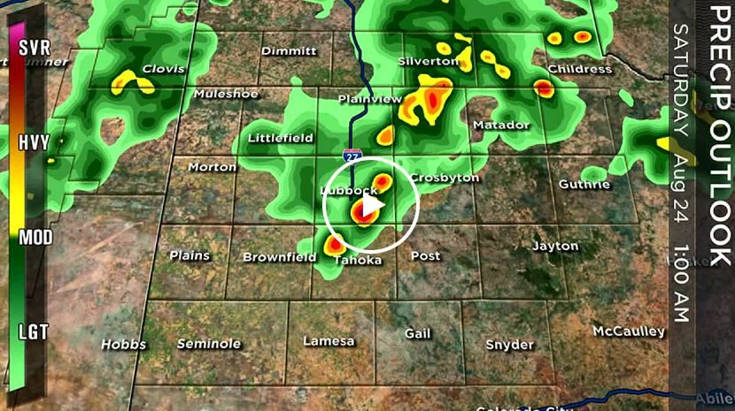 Lubbock airport rainfall
