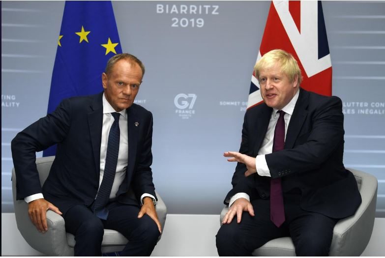 Click to enlarge Boris Johnson Donald Tusk