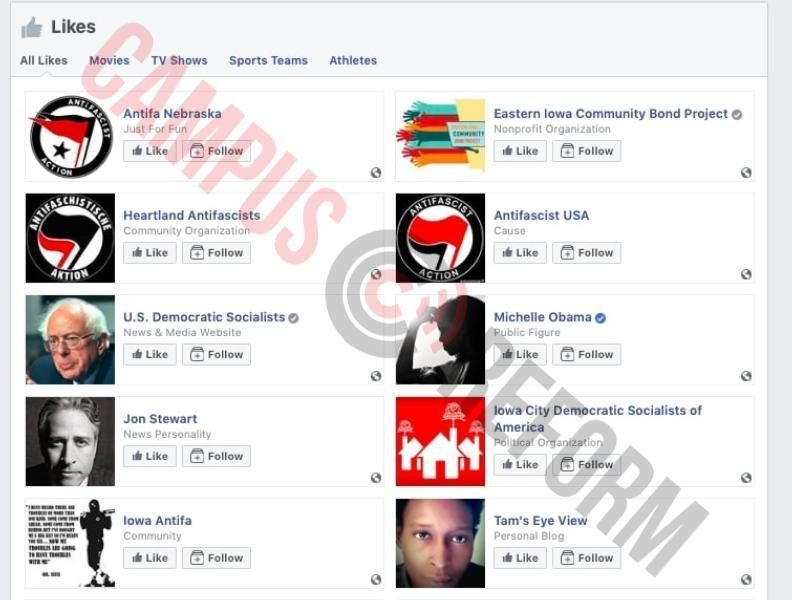 Jeff Klinzman antifa fired iowa