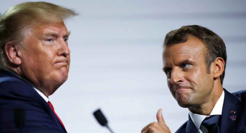 Click to enlarge Trump and Macron