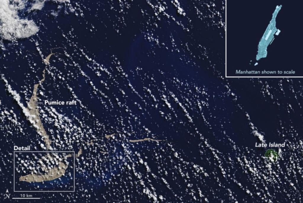 Click to enlarge pumice volcano tonga