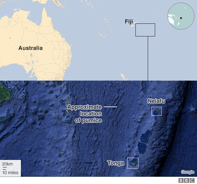 pumice volcano tonga