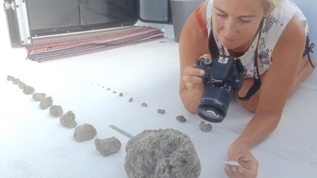 Click to enlarge pumice volcano tonga