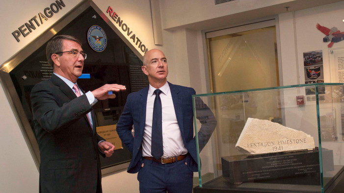Click to enlarge Ash Carter Jeff Bezos