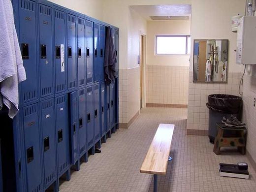 school locker room