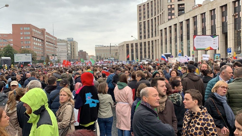 Russian protestors