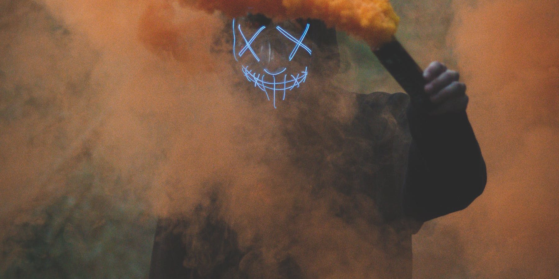 smoke blowing