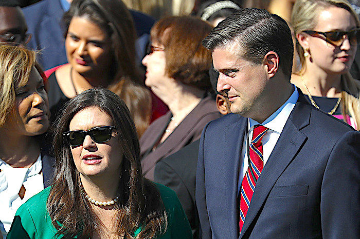 Click to enlarge Rob Porter Sarah H Sanders