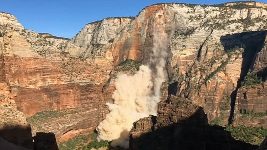 rockfall zion national park
