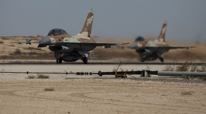Israeli F-16a warplanes