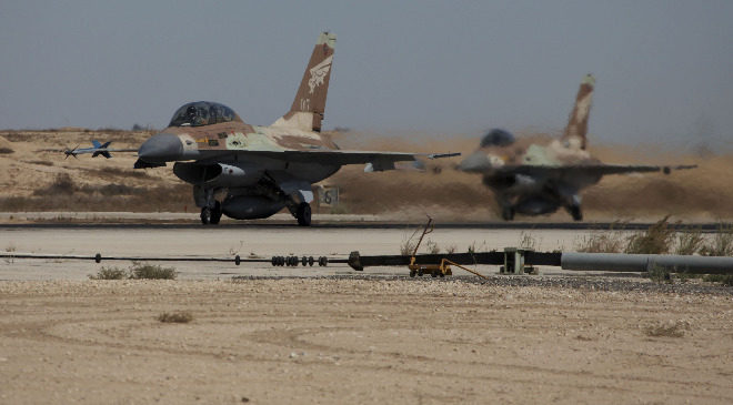 Click to enlarge Israeli F-16a warplanes