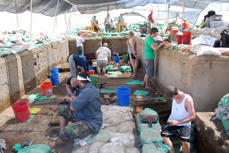 Click to enlarge Excavations at Cooper's Ferry/Nipéhe