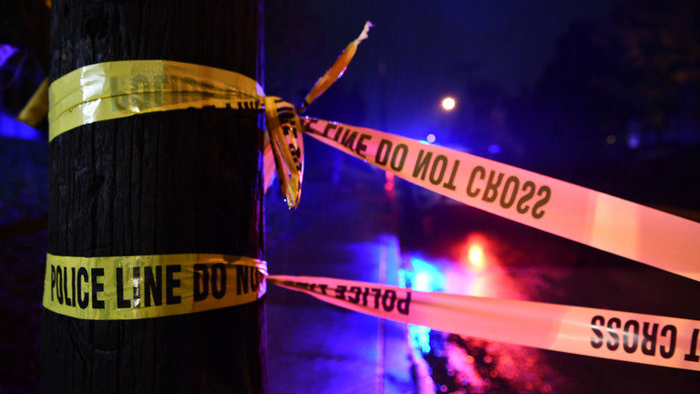 police tape line