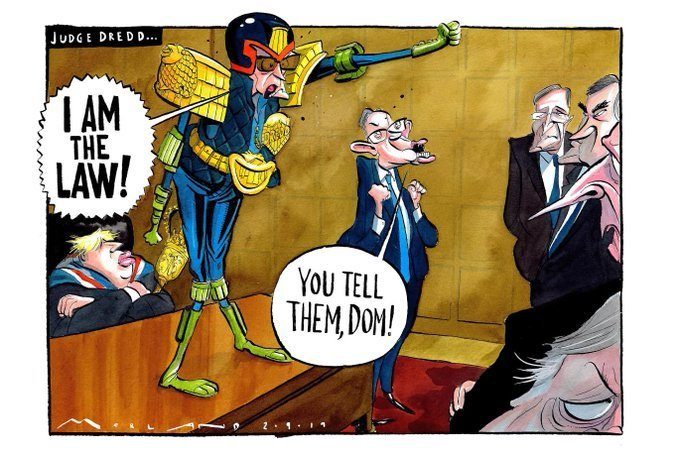 Dominic Cummings cartoon brexit tory purge