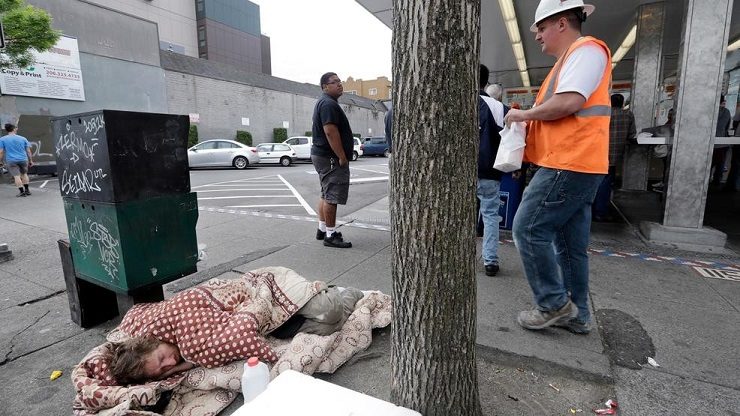 homeless on street
