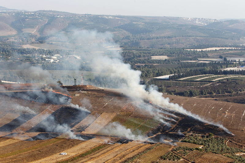Click to enlarge israel attack border lebanon