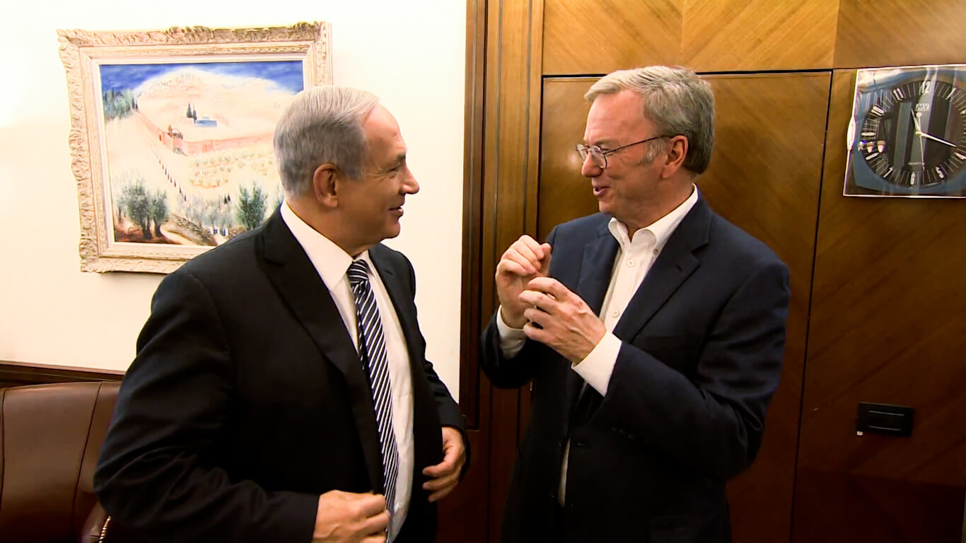 Click to enlarge Eric Schmidt Netanyahu
