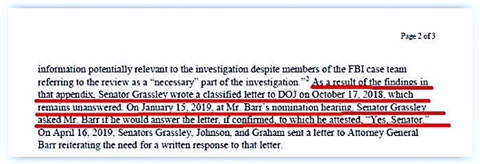 Grassley Barr Request 1