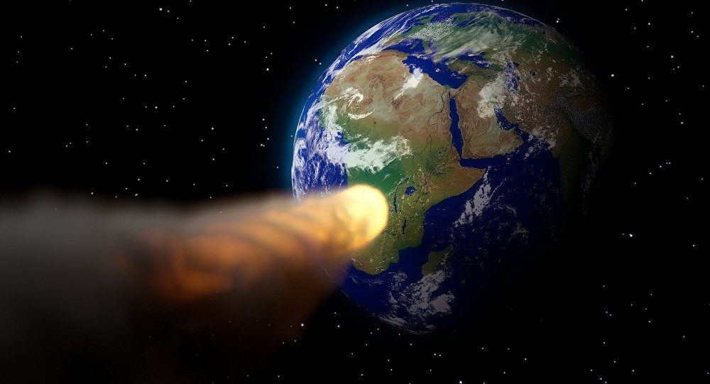 Click to enlarge Asteroid hitting earth
