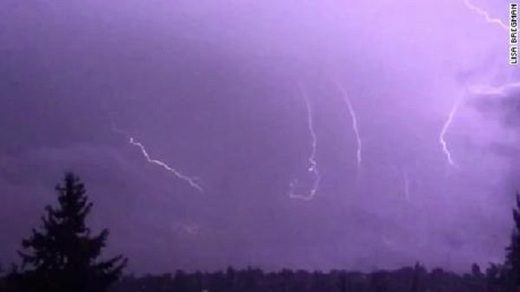 Lightning in W WA state