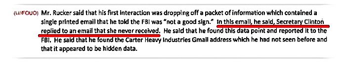 Click to enlarge Hillary email 1