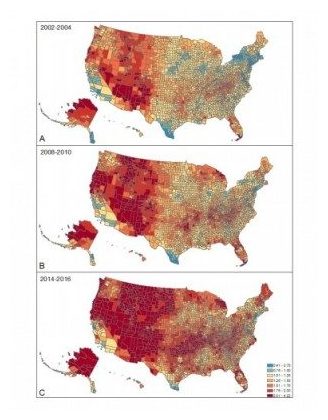 Click to enlarge Suicide Rates by States