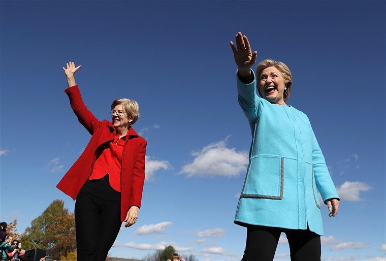 Click to enlarge warren and clinton