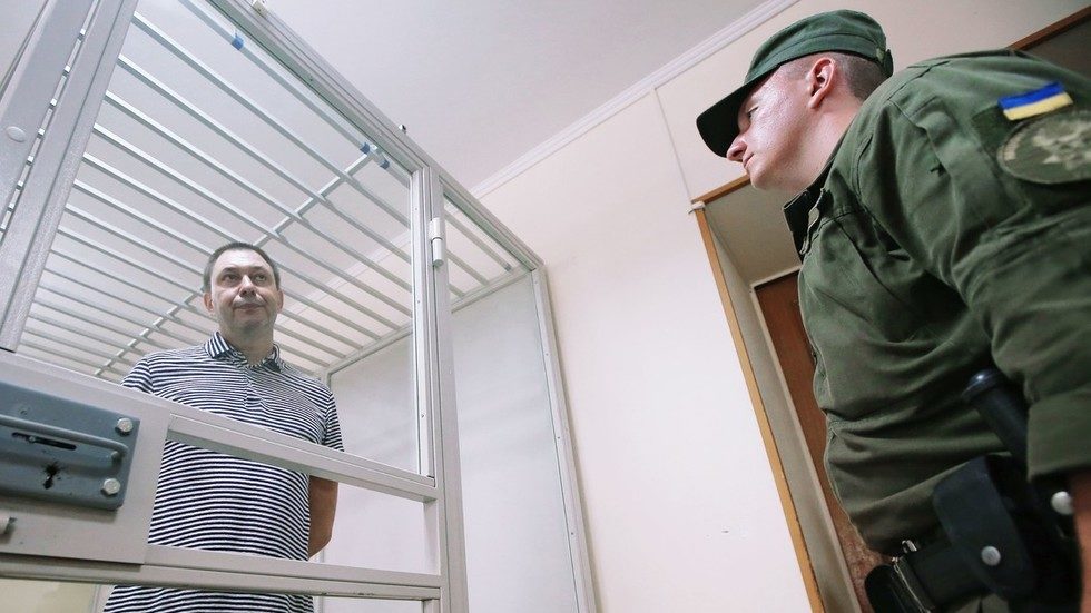 Kirill Vyshinsky in the Ukraine courtroom