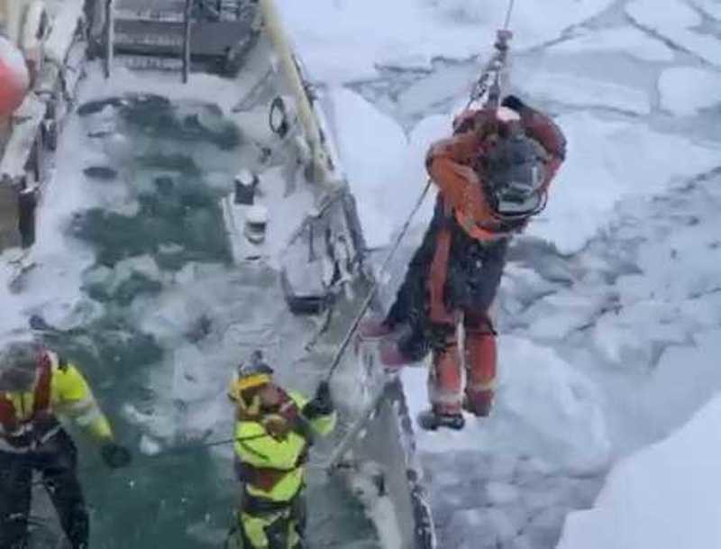 Climate Change Alarmists saved from thick Arctic Ice