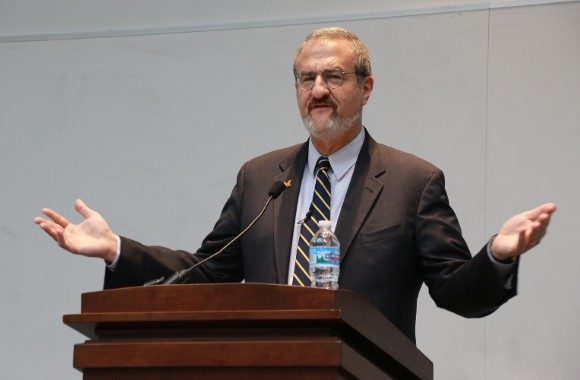 Click to enlarge President of the University of Michigan Mark S. Schlissel