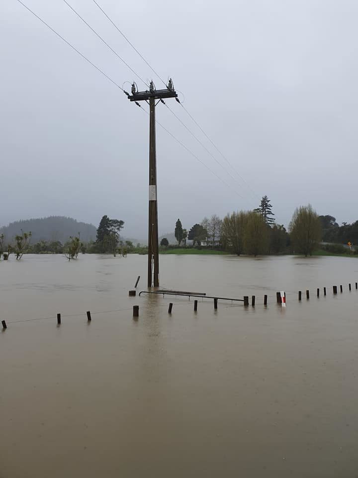 Flooding Hikuai, New Zealand, 10 September 2019.