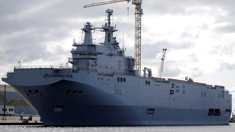 ENS Anwar El Sadat, a French-built Mistral-class amphibious assault ship