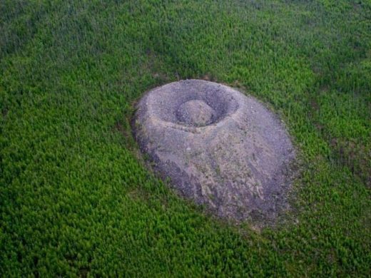 Click to enlarge Crater in Siberia