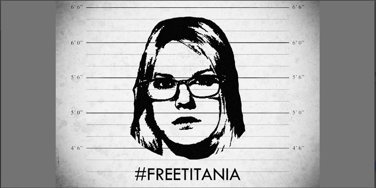 Click to enlarge Titania McGrath mug shot