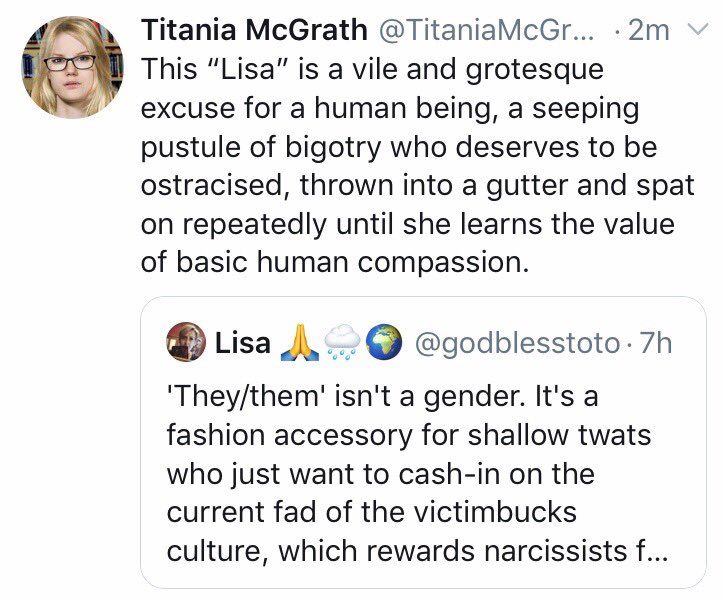 Click to enlarge titania mcgrath twitter suspension sjw