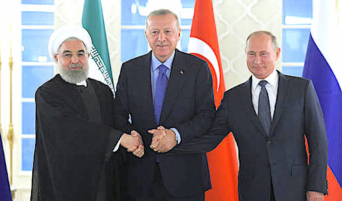 Rouhani, Erdogan,Putin