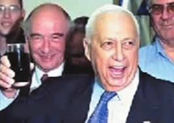 Click to enlarge Oded Yinon and Ariel Sharon
