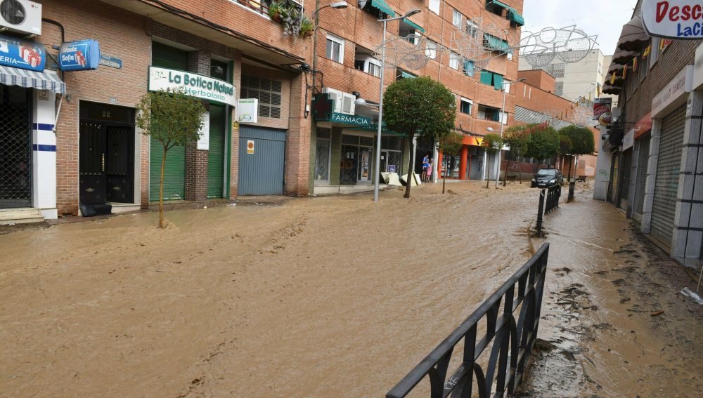 Click to enlarge Madrid flash flooding