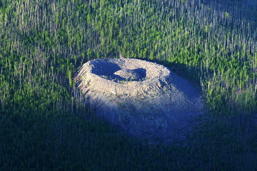 Click to enlarge Crater in Siberia
