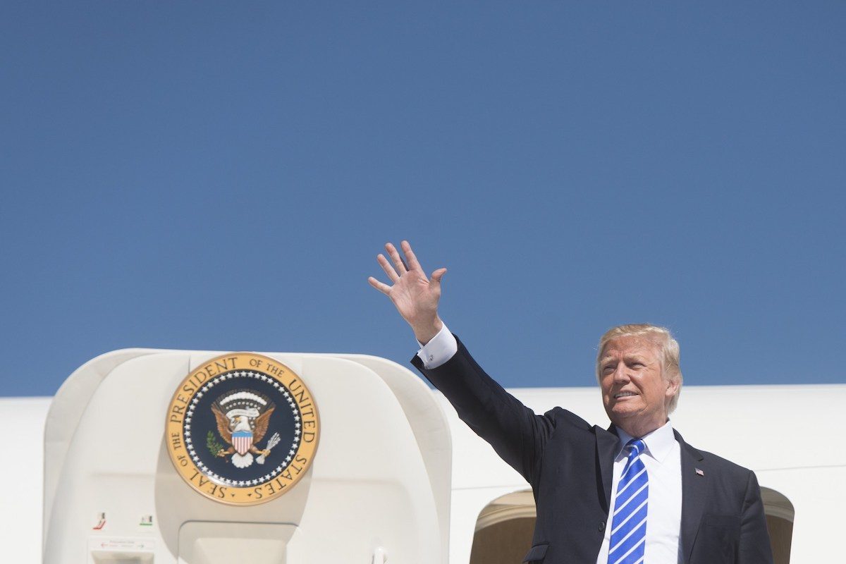 Trump air force one