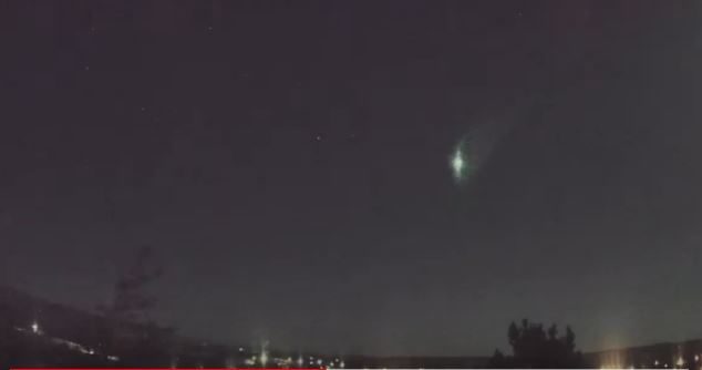 Fireball over Glenns Ferry, ID