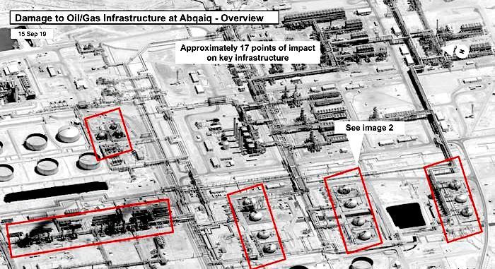 Satellite view damage