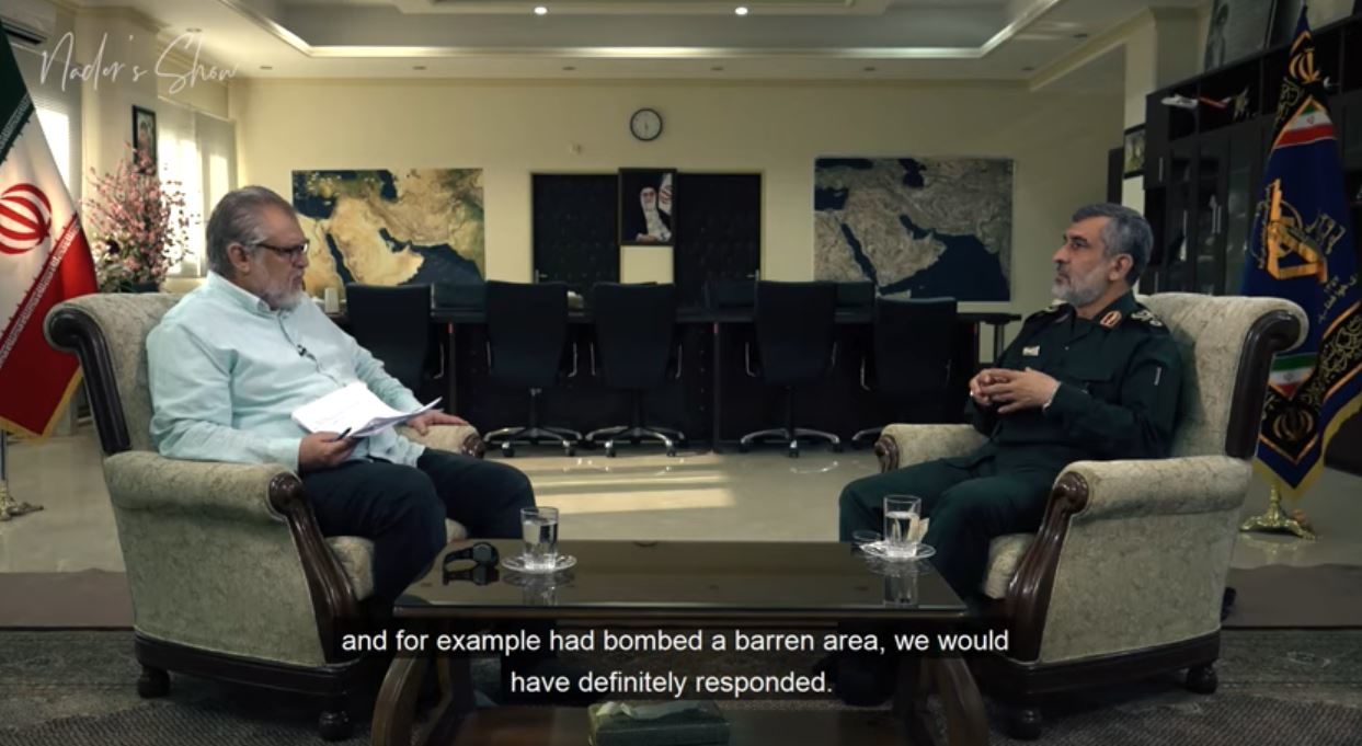 Nader Talebzade interviews General Amir Ali Hajizadeh