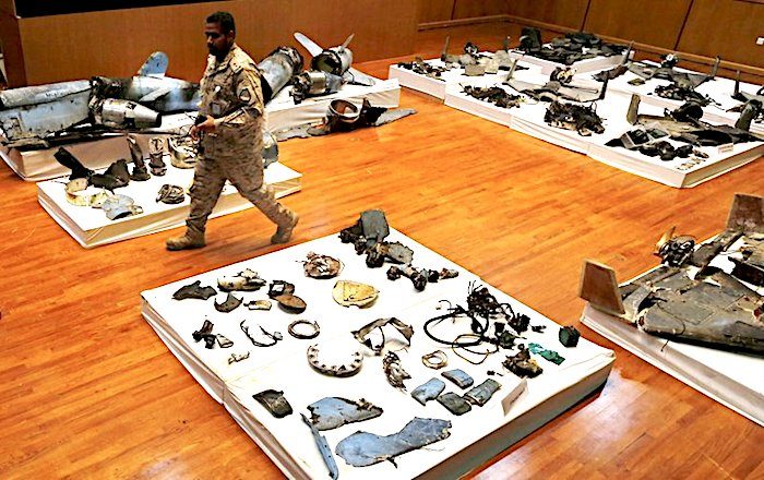 Remnants of Houthi drone attack