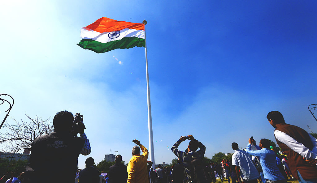 Click to enlarge Indian flag