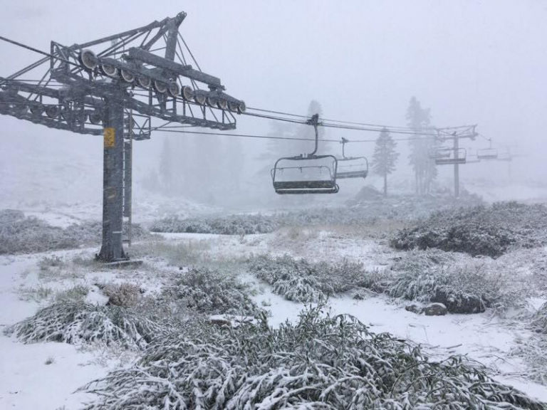 A seasonally confused Squaw Valley on September 17.