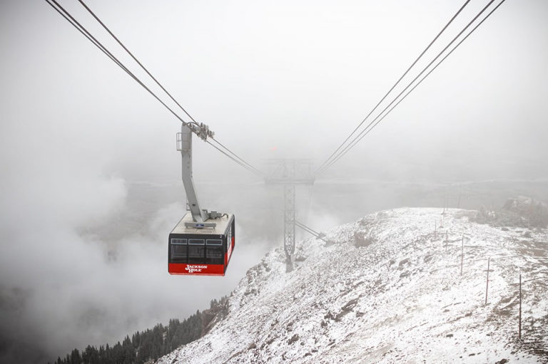 Click to enlarge The Jackson Tram on it’s way to winter.