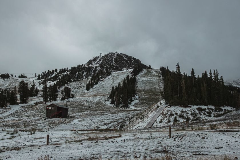 Mammoth Mountain gets first dusting of the season.