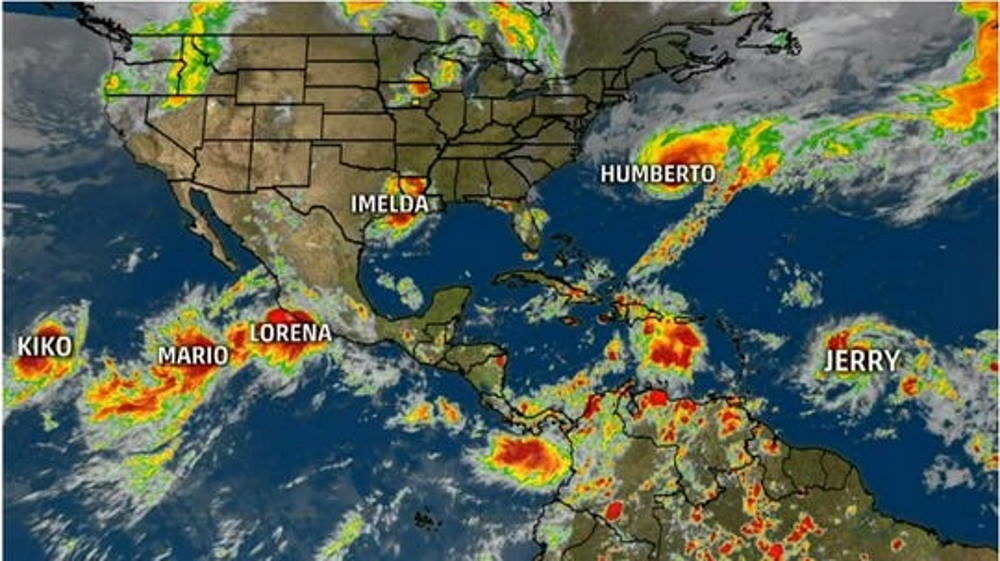six tropical storms september 2019 record